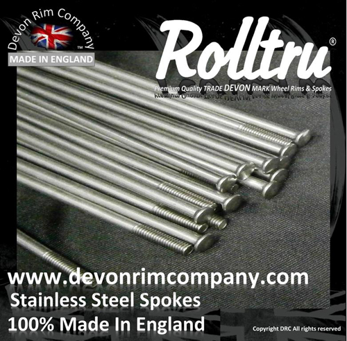 Rolltru Stainless Steel Motorcycle Spokes